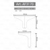 Metalinė koja AF3170N H170 Metalinė koja AF3170N H170